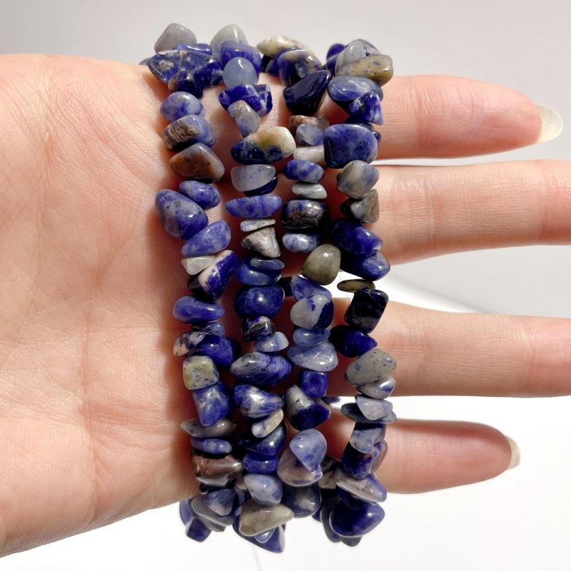 Irregular Crystal Chips Stone DIY Black Tourmaline Lepidolite Loose Beads #5 - Wholesale Crystals