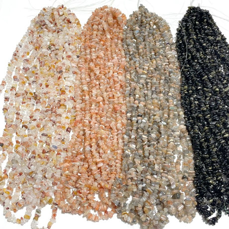 Irregular Crystal Chips Stone DIY Bracelet Wholesale Sunstone Gold Sheen Obsidian - Wholesale Crystals