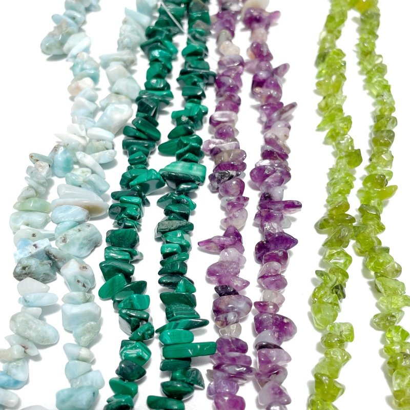 Irregular Crystal Chips Stone DIY Larimar Malachite Wholesale Loose Beads #1 - Wholesale Crystals