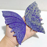 Lapis Lazuli Butterfly Wing Carving With Stand -Wholesale Crystals