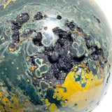 Large 16.5CM Geode Druzy 8th Vein Ocean Jasper Sphere - Wholesale Crystals