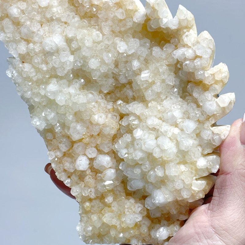 Large Beautiful Quartz Cluster Angel Wing Carving With Stand - Wholesale Crystals