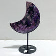 Large Charoite Moon Carving With Stand 5 -Wholesale Crystals