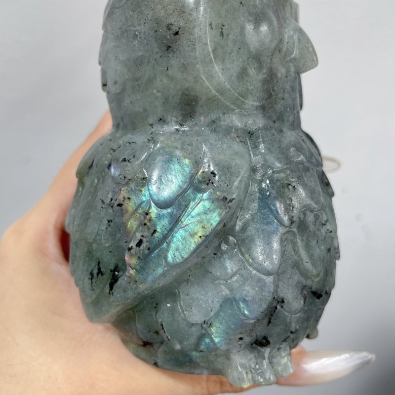 Large Labradorite Owl Carving Wholesale - Wholesale Crystals