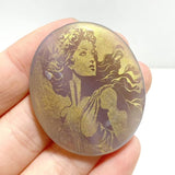 Laser Printing Golden Twelve Olympians Agate Stone DIY Accessories Wholesale - Wholesale Crystals