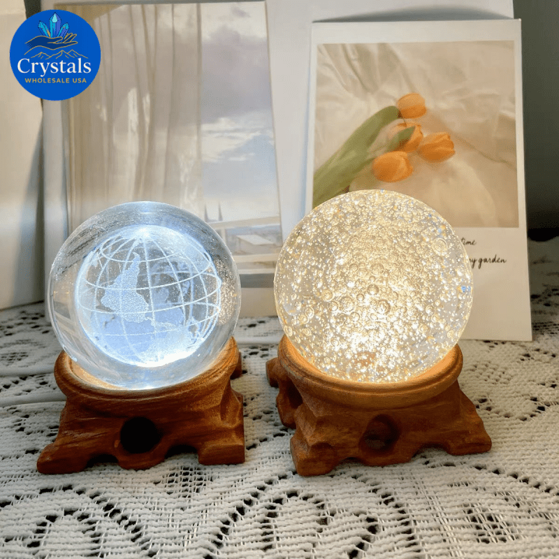 LED Wooden Crystal Stands 2 - Wholesale Crystals