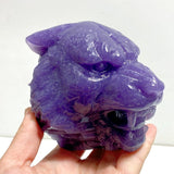 Lepidolite Wolf Head Carving Wholesale - Wholesale Crystals