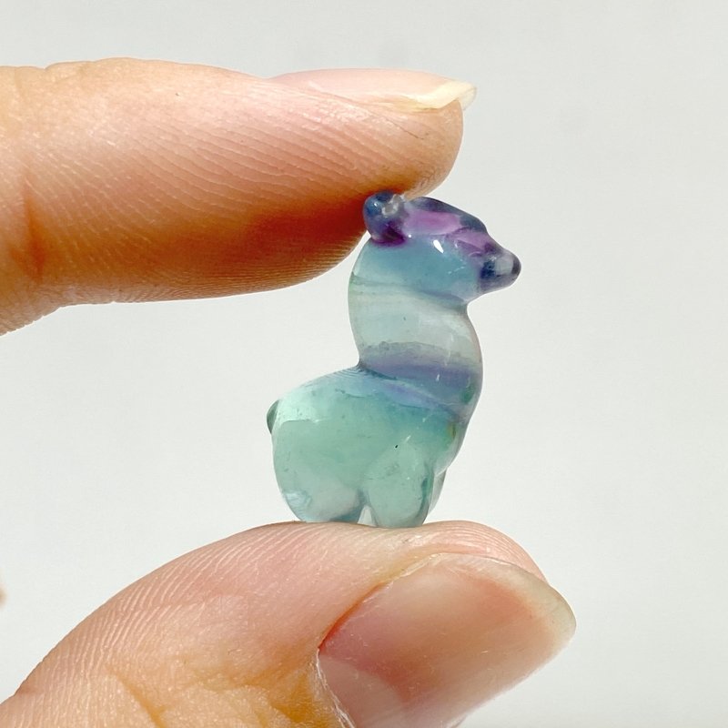 Mini Rainbow Fluorite Alpaca Carving -Wholesale Crystals