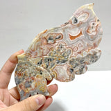 Morocco Agate Butterfly Wing Carving With Stand - Wholesale Crystals
