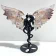 Morocco Agate Demon And Angel Wing Carving With Stand - Wholesale Crystals
