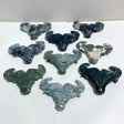 Moss Agate Ox Head Carving Wholesale -Wholesale Crystals