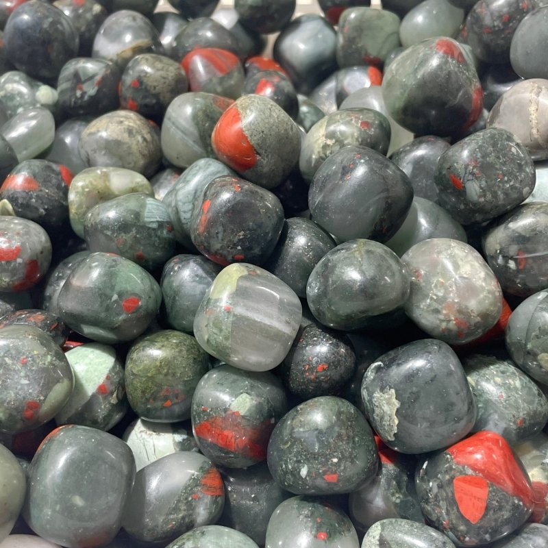 Natural Africa Blood Stone Tumbled Wholesale - Wholesale Crystals