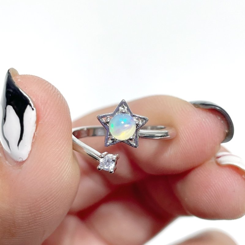 Natural Opal Crystal Ring Star Shape Wholesale - Wholesale Crystals