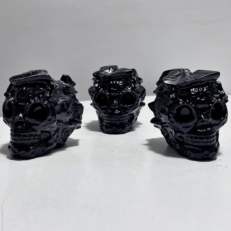 Obsidian Butterfly Skull Carving Wholesale - Wholesale Crystals