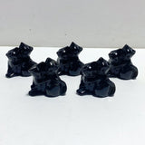 Obsidian Green Jade Cuddle Cat Carving Wholesale - Wholesale Crystals