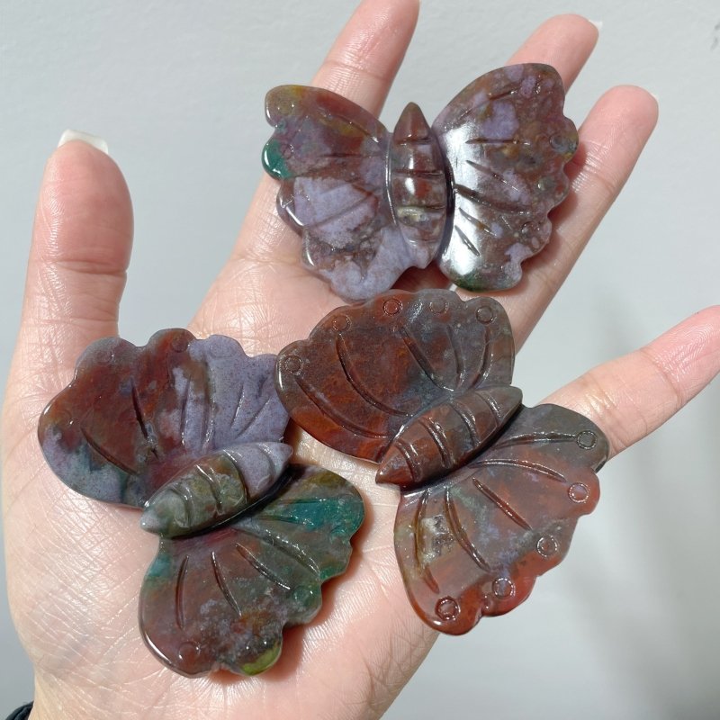 Ocean Jasper Butterfly Carving Wholesale - Wholesale Crystals