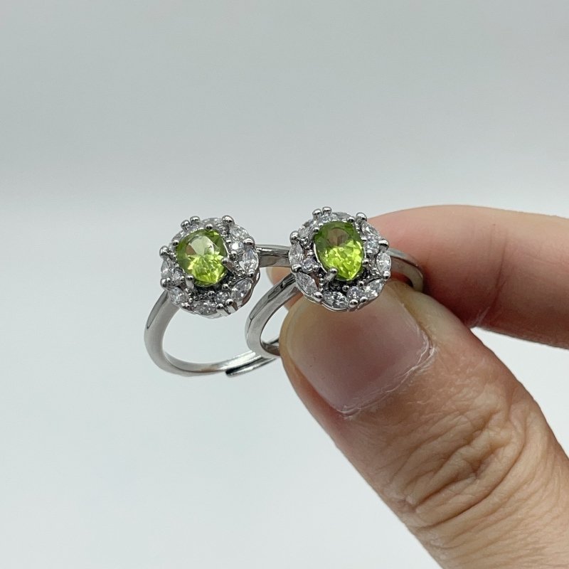 Peridot Cut Faceted Ring Wholesale - Wholesale Crystals
