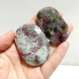 Pink & Blue Tourmaline Palm Stone Wholesale (Crack) -Wholesale Crystals