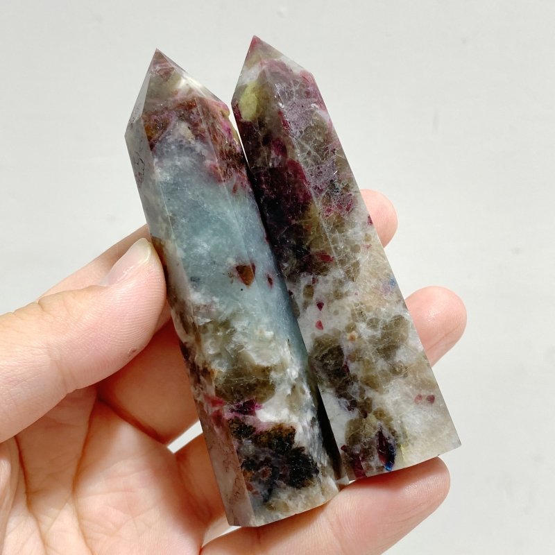 Pink & Blue Tourmaline Tower Point Wholesale -Wholesale Crystals