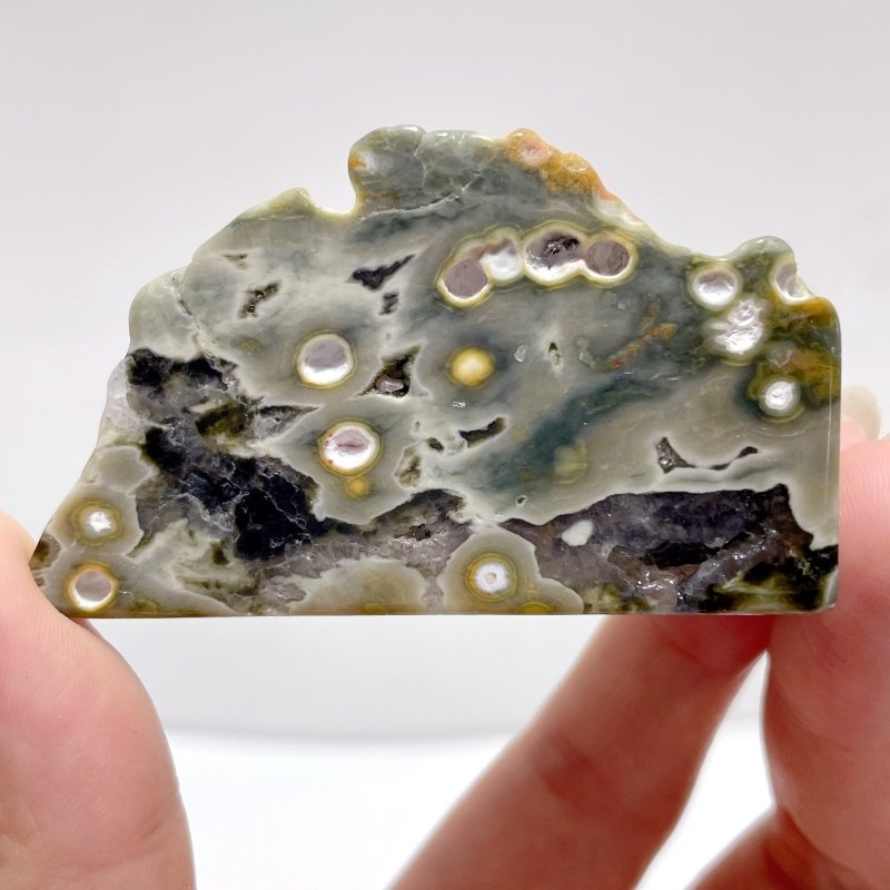 Polished 8th Vein Ocean Jasper Free Form Mixed Size Wholesale - Wholesale Crystals