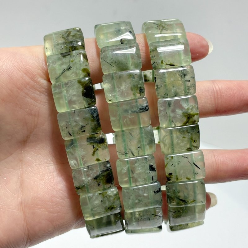 Prehnite Rectangle Bracelet Wholesale - Wholesale Crystals