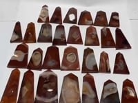 28 Pieces Druzy Carnelian Tower Point