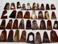 35 Pieces Carnelian Geode Tower Points