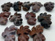 12 Pieces Ocean Jasper GoldFish Carving