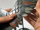 Africa Blood Stone Angel Wing With Stand