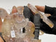 3 Pairs Geode Sakura Flower Agate Butterfly Wing Carving With Stand