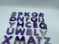 Customized Colorful Fluorite Alphabet Free Combination