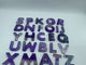 Customized Colorful Fluorite Alphabet Free Combination