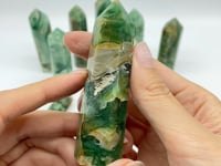 Green Agate Stone Tower Points Crystal Wholesale