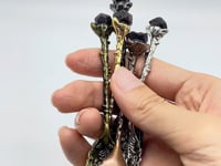 5 Colors Coffee Spoon With Garnet Raw Stone Wholesale