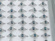 Heat Treatment Blue Topaz Rings Wholesale