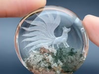 High Grade Super Clear Nine-tailed Fox Garden Quartz Inner Scene Carving(HGUD05)