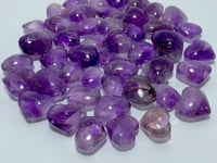 46 Pieces Small Amethyst Heart