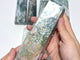 9 Pieces Large White Moss Agate Tower Points Closeout
