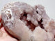 Pink Amethyst Geode Heart With Stand