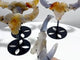4 Pieces Beautiful Geode Druzy Agate Ox Head Crystal Carving With Stand