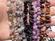 Irregular Crystal Chips Stone DIY Black Tourmaline Lepidolite Loose Beads #5