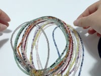 Multi-Faceted Crystal Flash Bead Necklace Garnet Lepidolite Wholesale