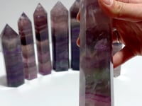 8 Pieces Large Colorful Fluorite Tower