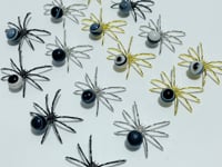 Black Agate Sphere Spider Ornament Handmade Alloy Spider Wholesale