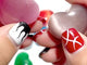 Colorful Glass Cat Eye Heart Wholesale