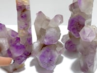 5 Pieces Large Amethyst Cluster Tower Point