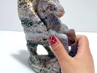 Unique 8th Vein Ocean Jasper Unicorn/Pegasus Carving