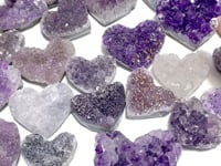 29 Pieces Beautiful Amethyst Cluster Heart