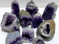 11 Pieces Amethyst Cluster Tower Points