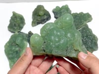 12 Pieces Beautiful Prehnite Raw Stone Specimen